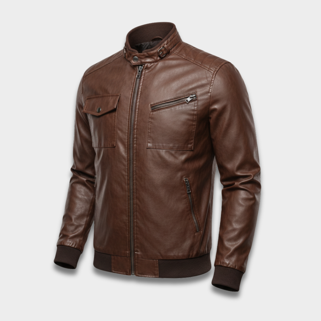 Męska kurtka bomber z elastycznymi ściągaczami