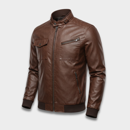 Męska kurtka bomber z elastycznymi ściągaczami