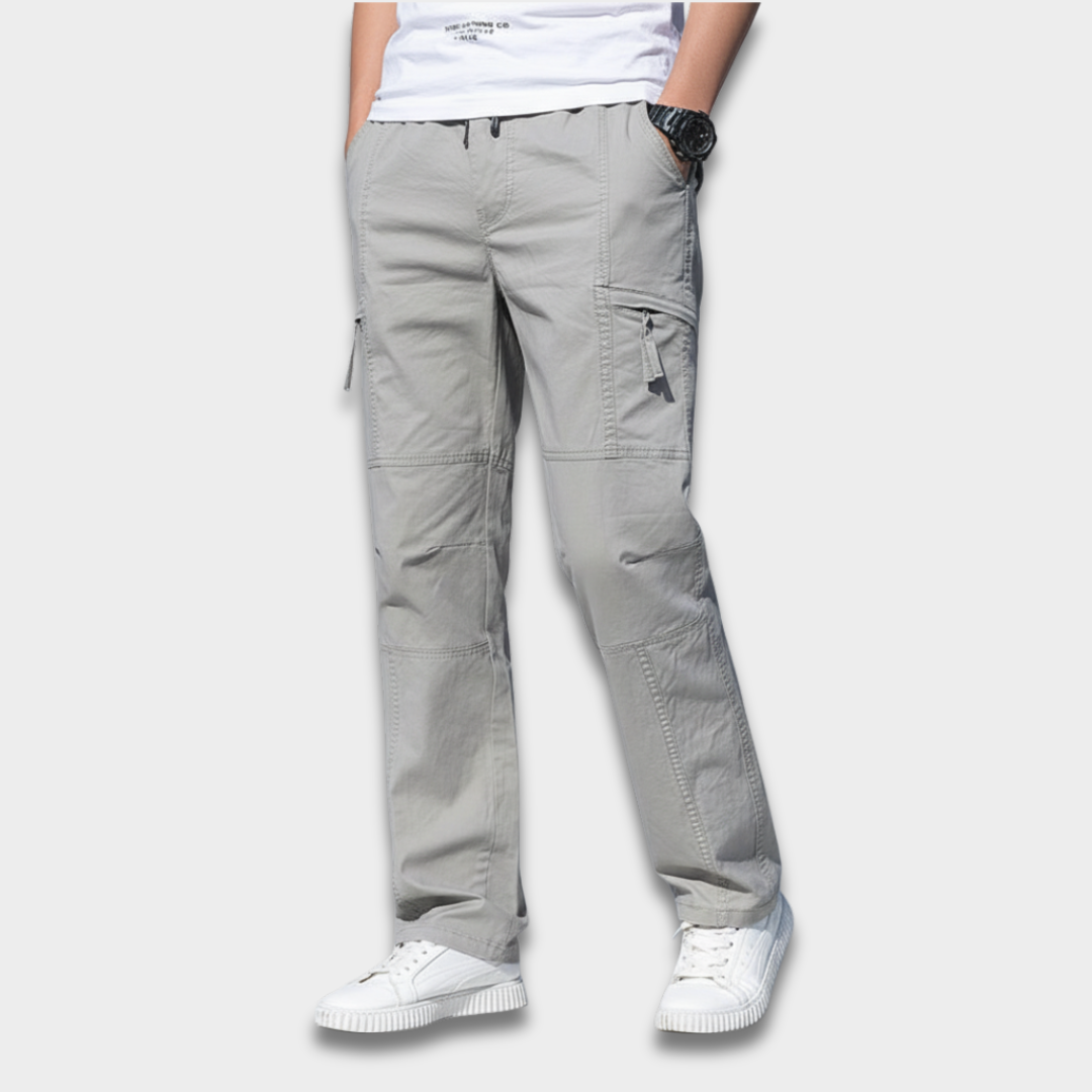 Męskie spodnie cargo z kieszeniami po bokach Modaboutique