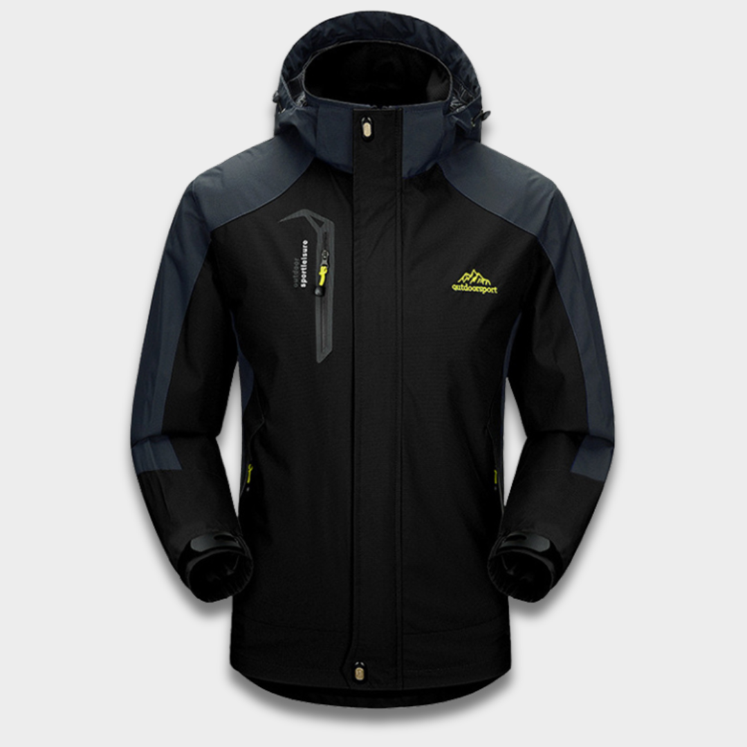 Kurtka outdoor męska z kapturem i wodoodporną tkaniną Modaboutique