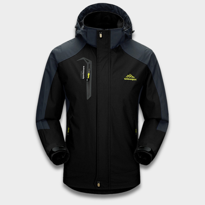 Kurtka outdoor męska z kapturem i wodoodporną tkaniną Modaboutique