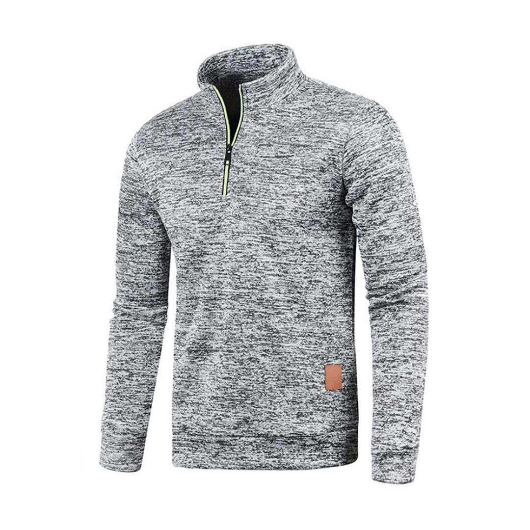 Męska bluza z zamkiem do połowy z miękkiego materiału