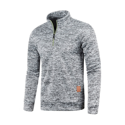 Męska bluza z zamkiem do połowy z miękkiego materiału