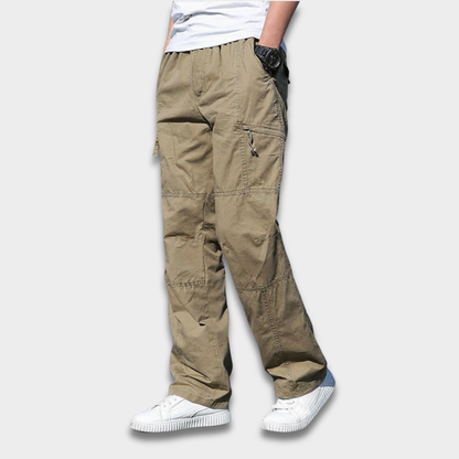 Męskie spodnie cargo z kieszeniami po bokach Modaboutique