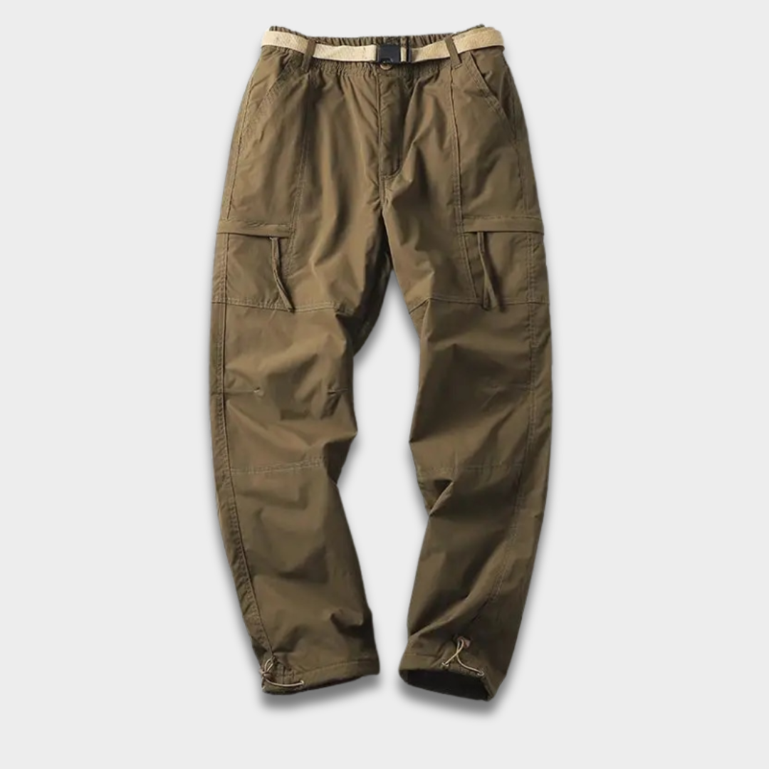 Męskie spodnie cargo trekkingowe z wodoodpornej tkaniny