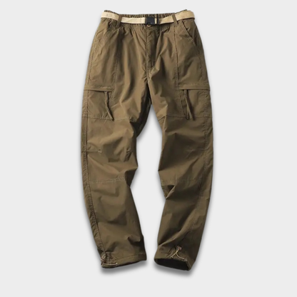Męskie spodnie cargo trekkingowe z wodoodpornej tkaniny