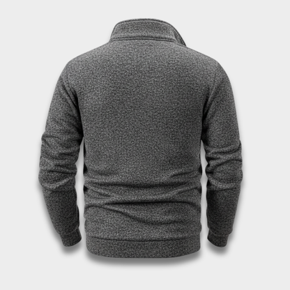 Męska bluza z zamkiem do połowy z miękkiego polaru Modaboutique