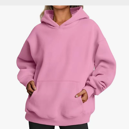 Damska bluza z kapturem z miękkiego materiału Modaboutique