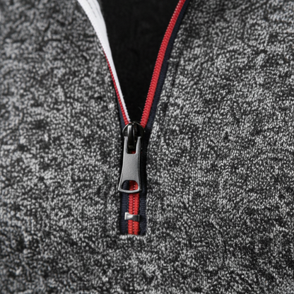 Męska bluza z zamkiem do połowy z miękkiego polaru Modaboutique