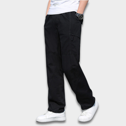 Męskie spodnie cargo z kieszeniami po bokach Modaboutique