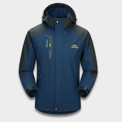 Kurtka outdoor męska z kapturem i wodoodporną tkaniną Modaboutique