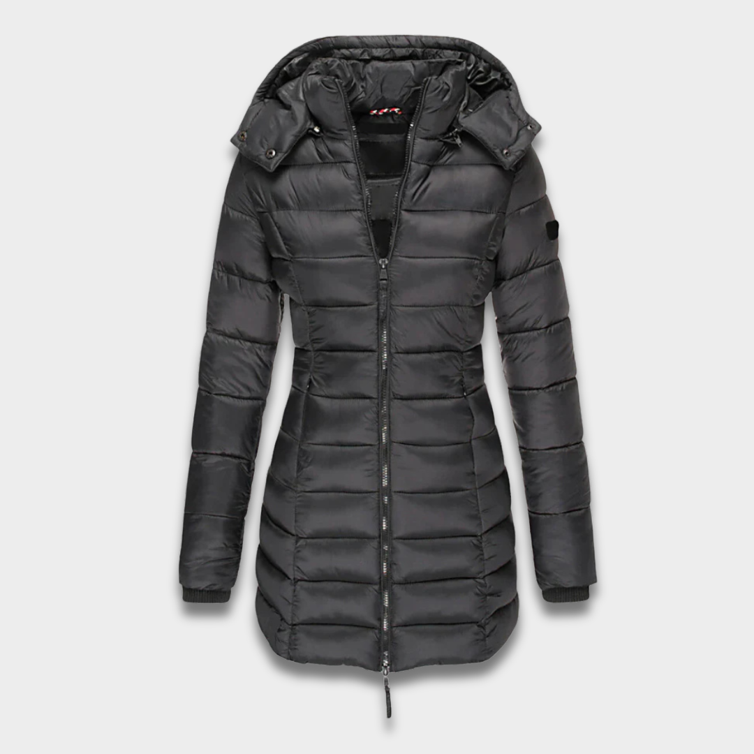 Damska Lekka Pikowana Kurtka z Kapturem ModaBoutique