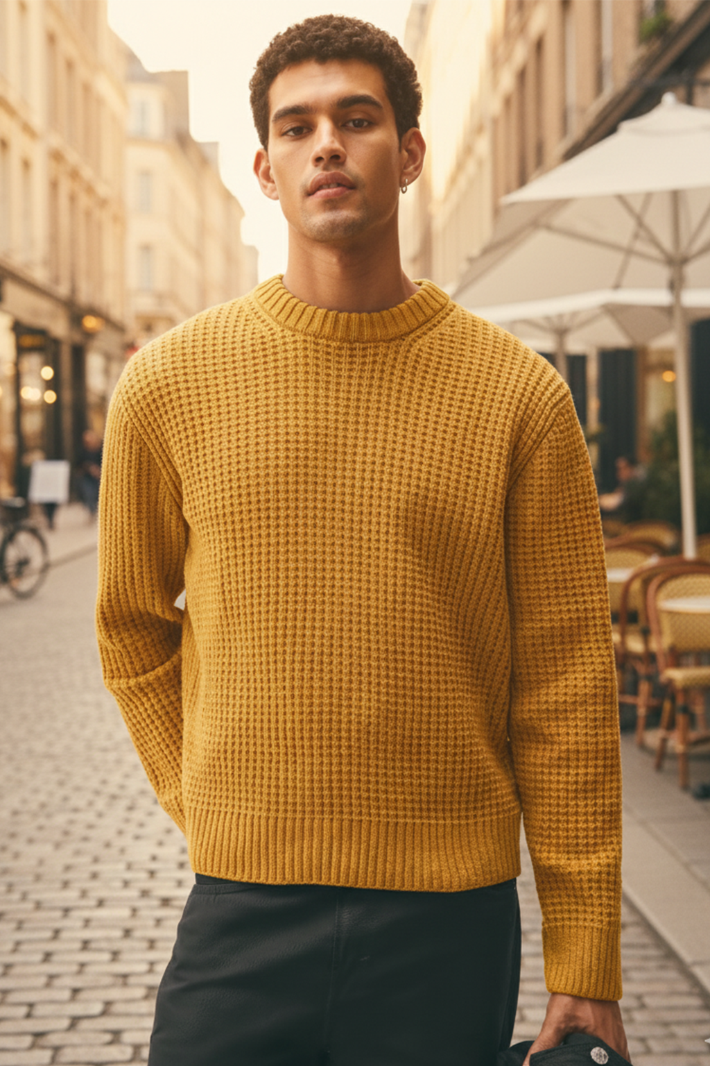 Sweter | Piotr – Musztardowy