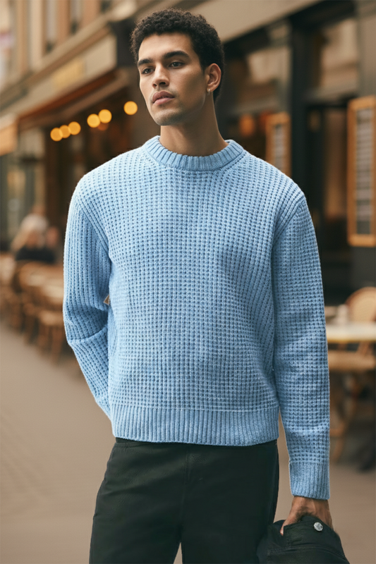 Sweter | Adrian – Błękitny