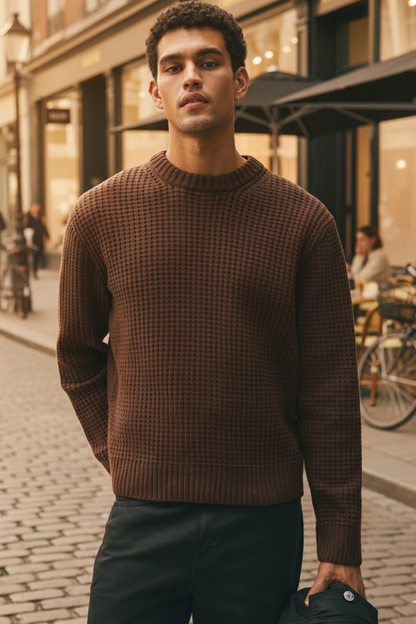 Sweter | Tomasz – Brązowy