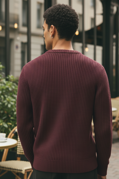 Sweter | Marek – Bordowy