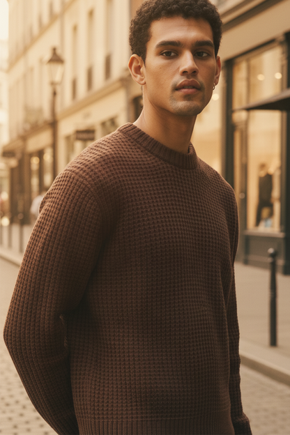 Sweter | Tomasz – Brązowy