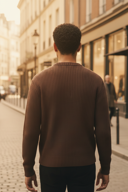 Sweter | Tomasz – Brązowy