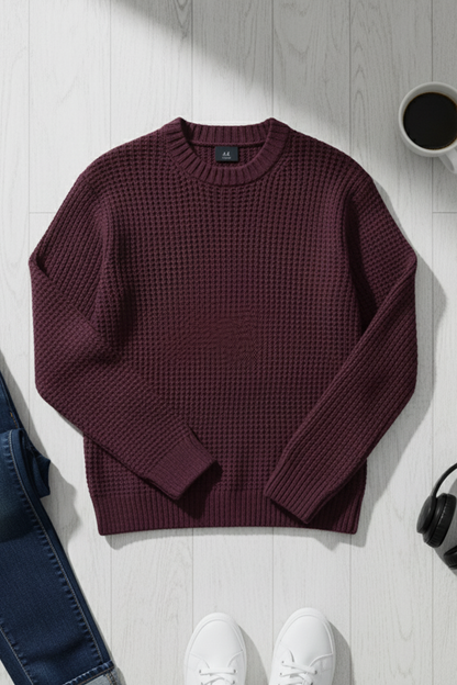 Sweter | Marek – Bordowy