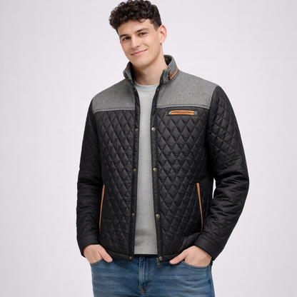 Męska pikowana kurtka przejściowa z lekkim ociepleniem
