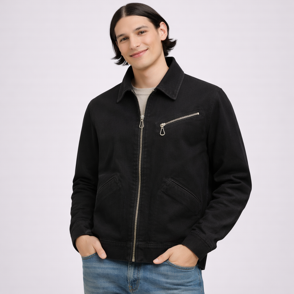 Męska kurtka sztruksowa z miękką podszewką