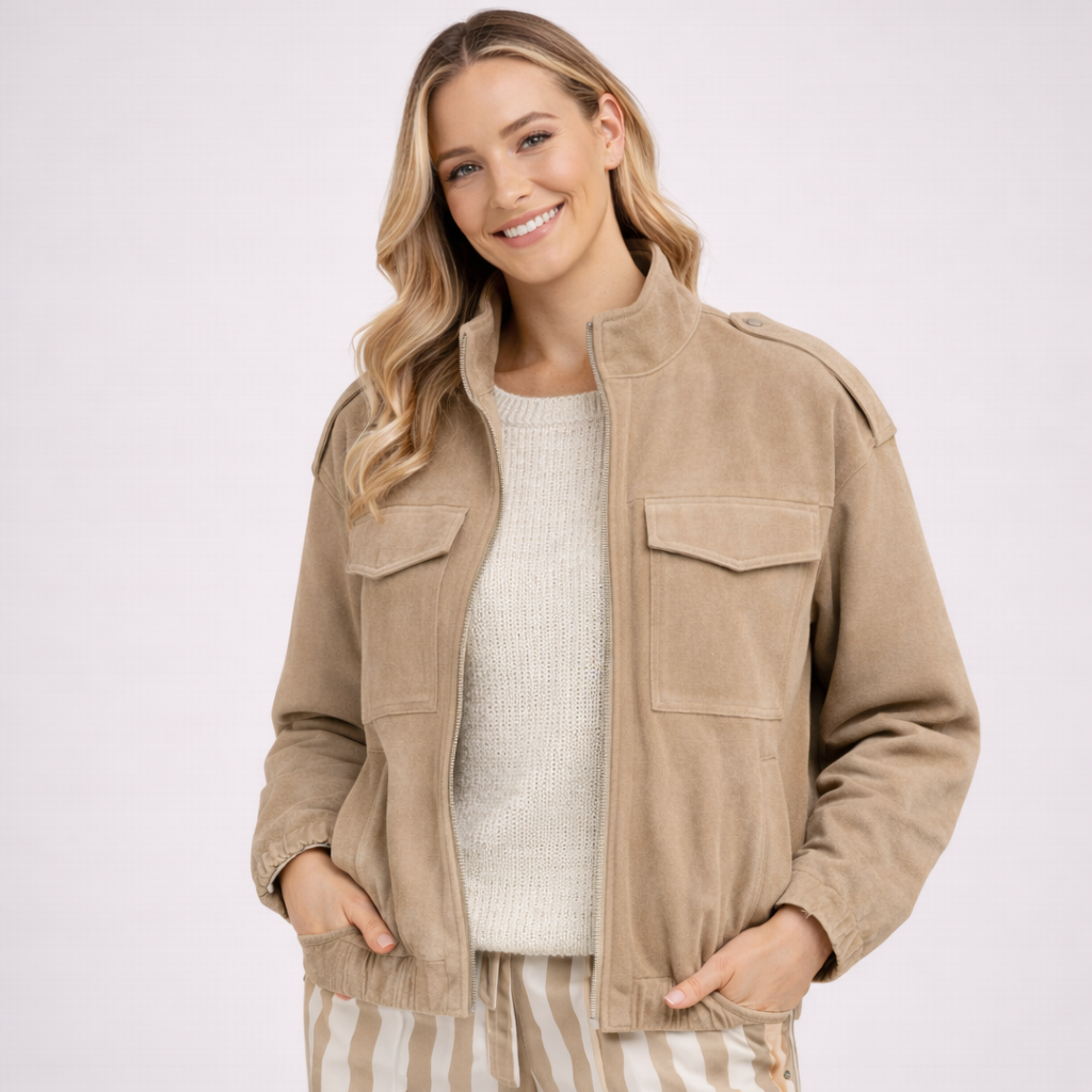 Męska kurtka casualowa z lekkim ociepleniem