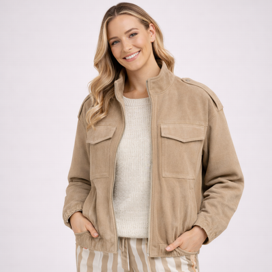 Męska kurtka casualowa z lekkim ociepleniem