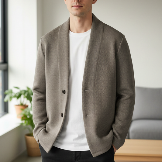 Męski sweter kardigan z miękkiej dzianiny Modaboutique