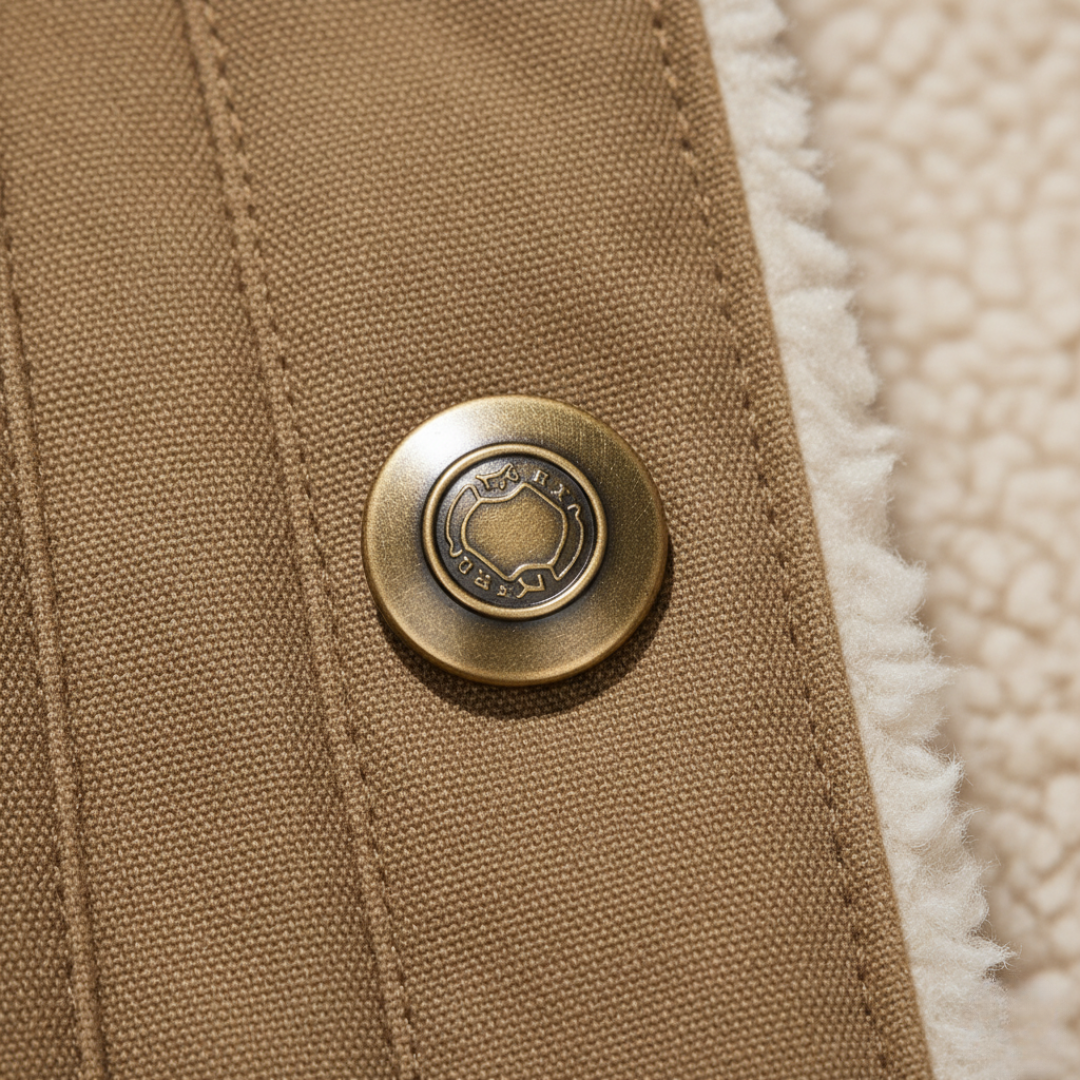 Męska kurtka jeansowa z ocieplanym kożuchem Modaboutique