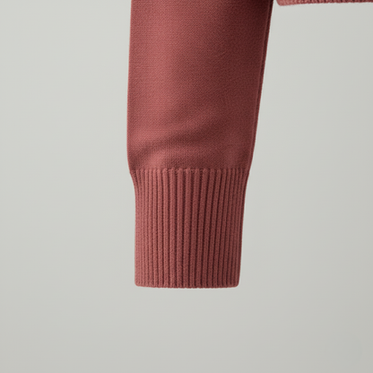 Damski sweter z golfem z podszewką do noszenia w chłodne dni